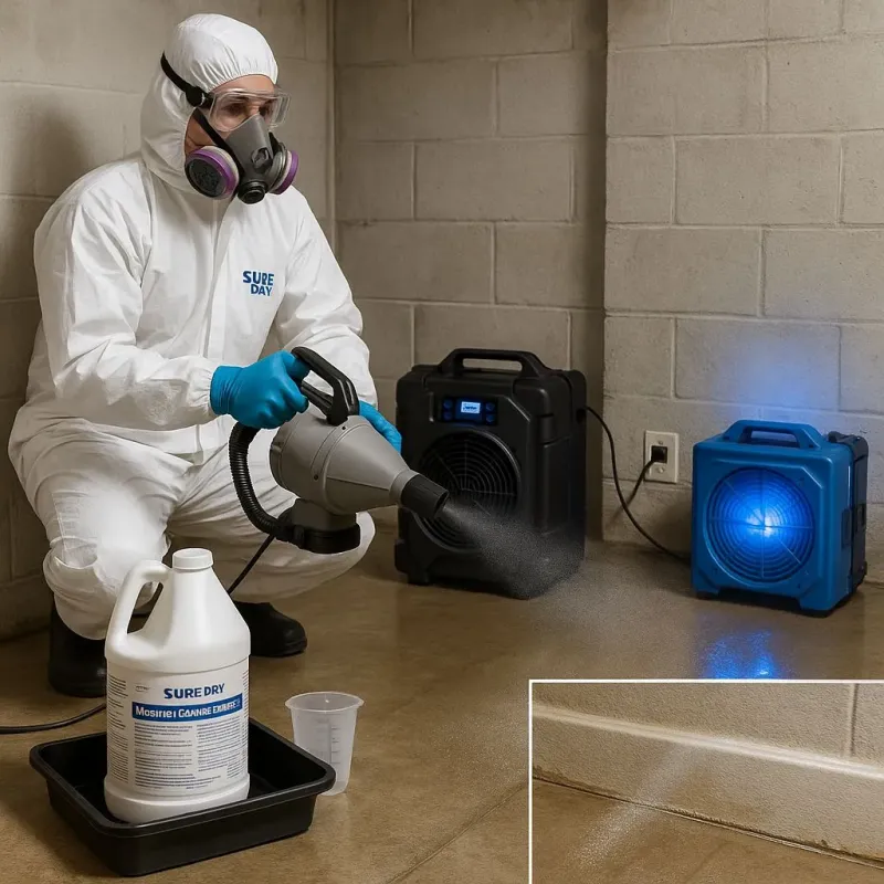 Sanitization and Odor Removal process in Maple Glen, PA